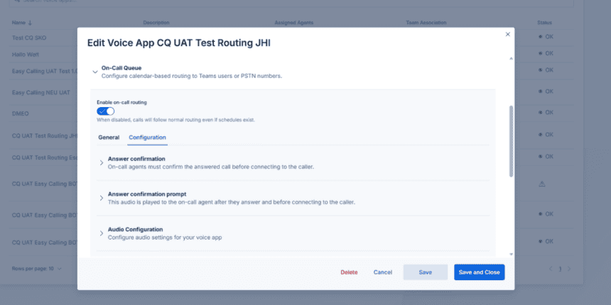 Optimierter Pikett- und Bereitschaftsdienst in Microsoft Teams - dank Easy Calling ist Eskalation an mehrere externe Nummern möglich