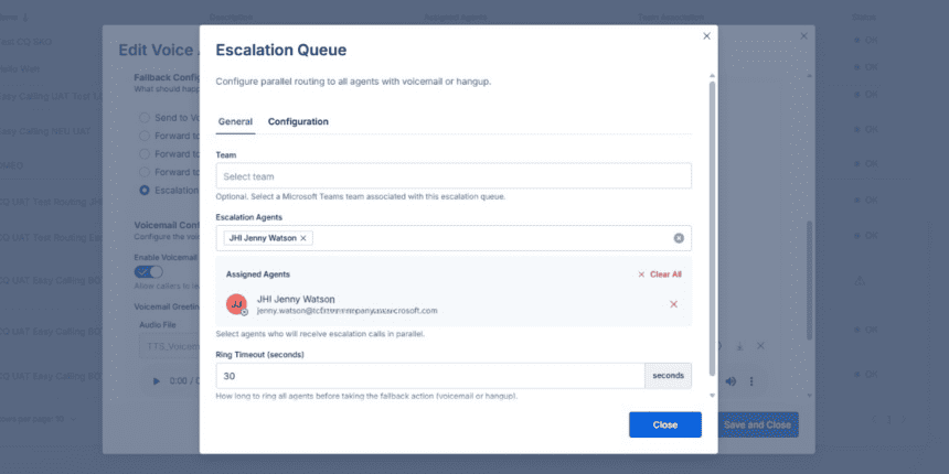Smartes Eskalationsmanagement in Easy Calling für Microsoft Teams